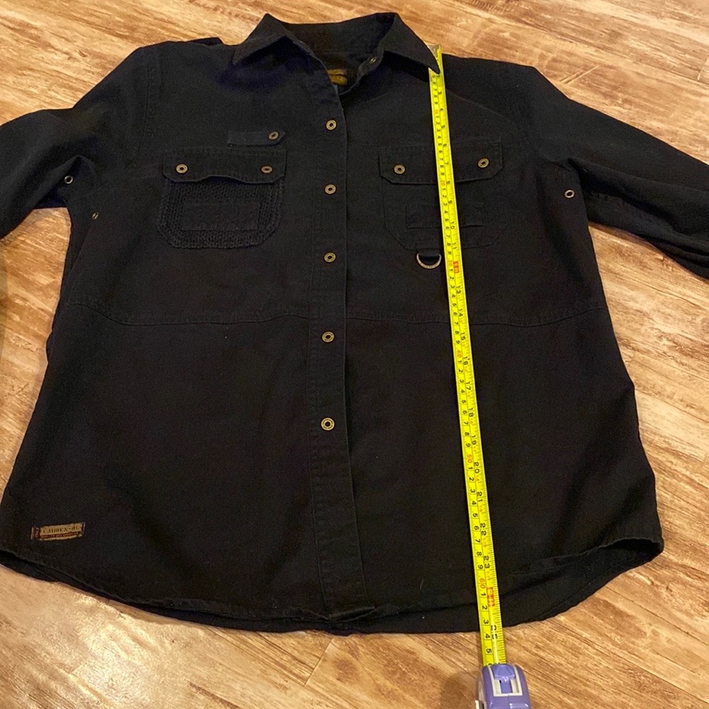 Lauren Ralph Lauren Black Button Down Utility Shirt - Picture 11 of 11